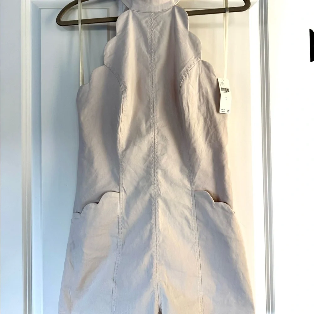 By Anthropologie Scallop Halter Romper Brand New with Tags - Picture 7 of 9